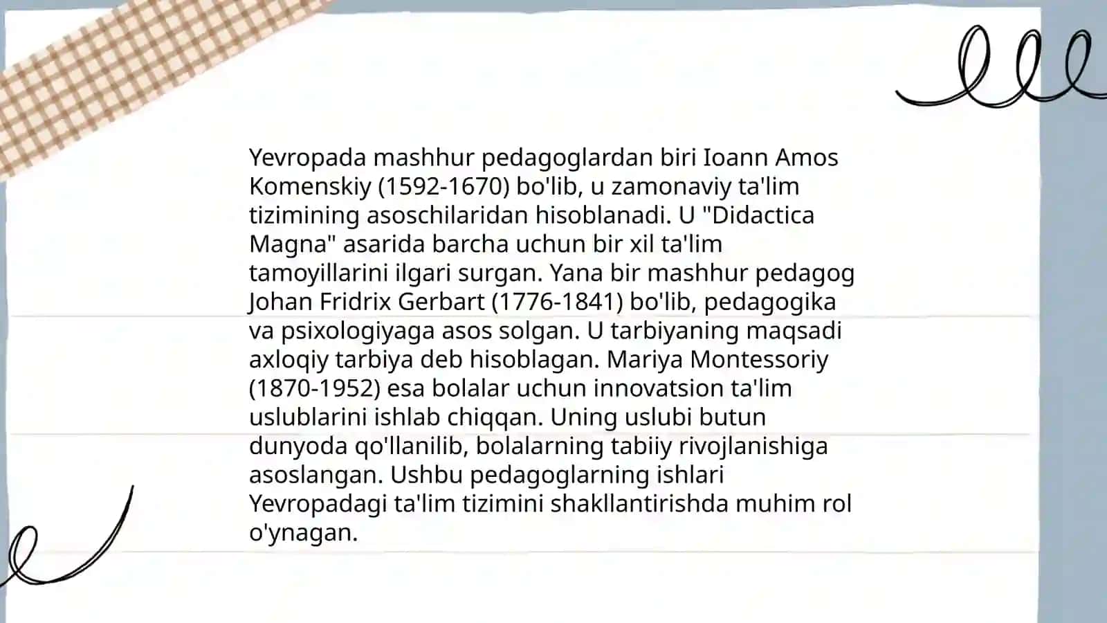 Ģarb mamlakati allomalarining òqituvchilik kasbiga oid ilk qarashlari 4