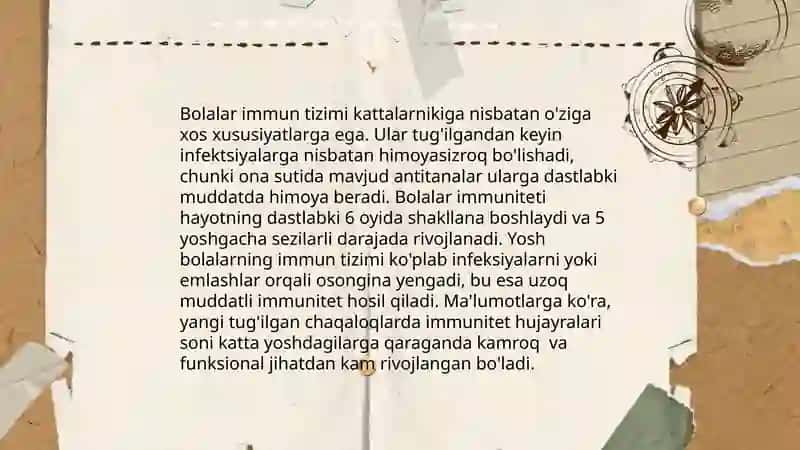 Bolalar organizmining anatomik xususiyatlari 4