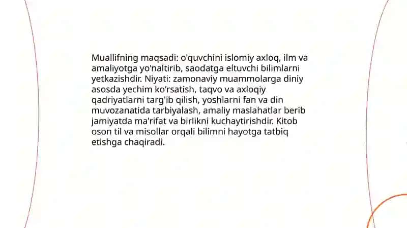 Saodatga eltuvchi bilim 4