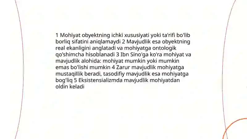 Borliq falsafasi. Ontologiya 4