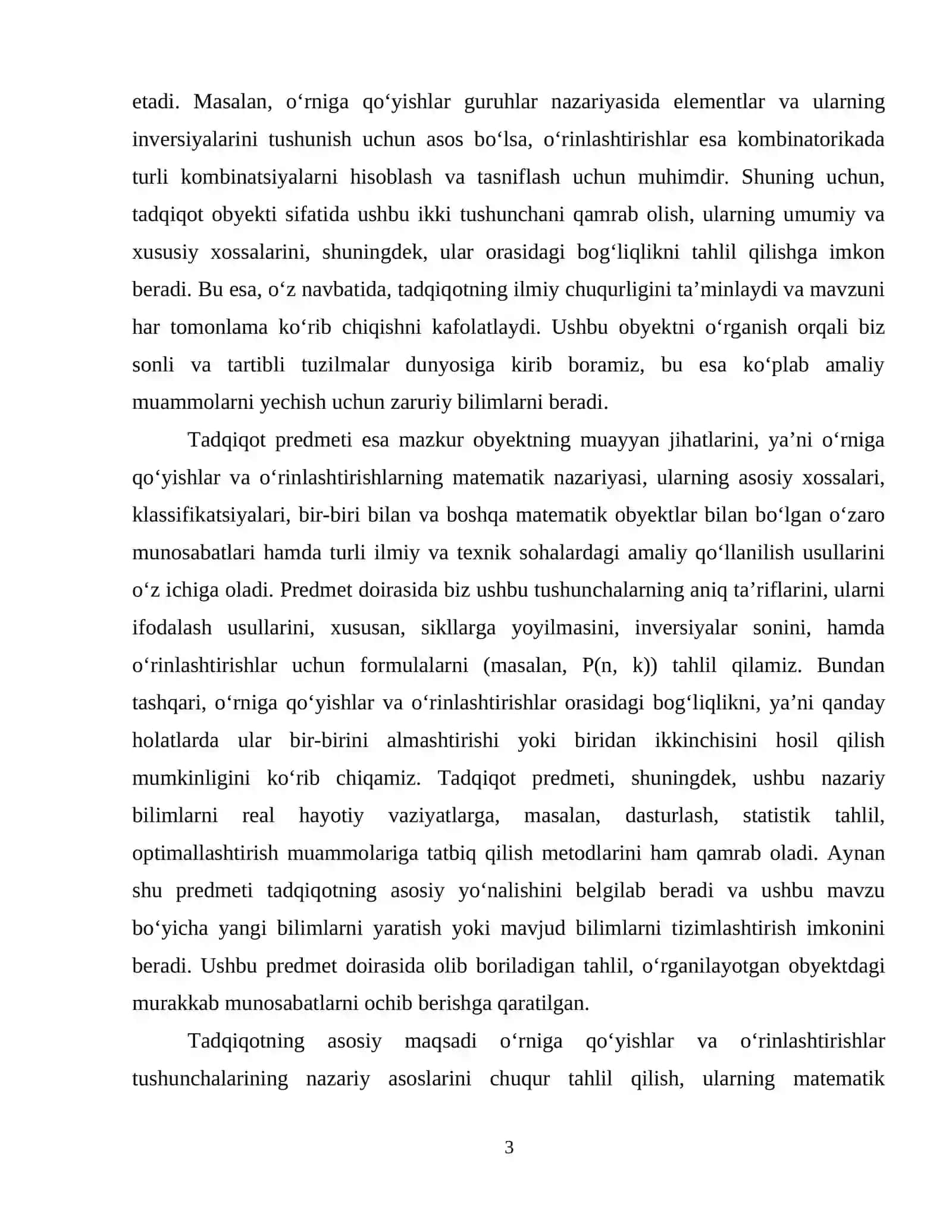 Oʻrniga qoʻyishlar va oʻrinlashtirishlar 4