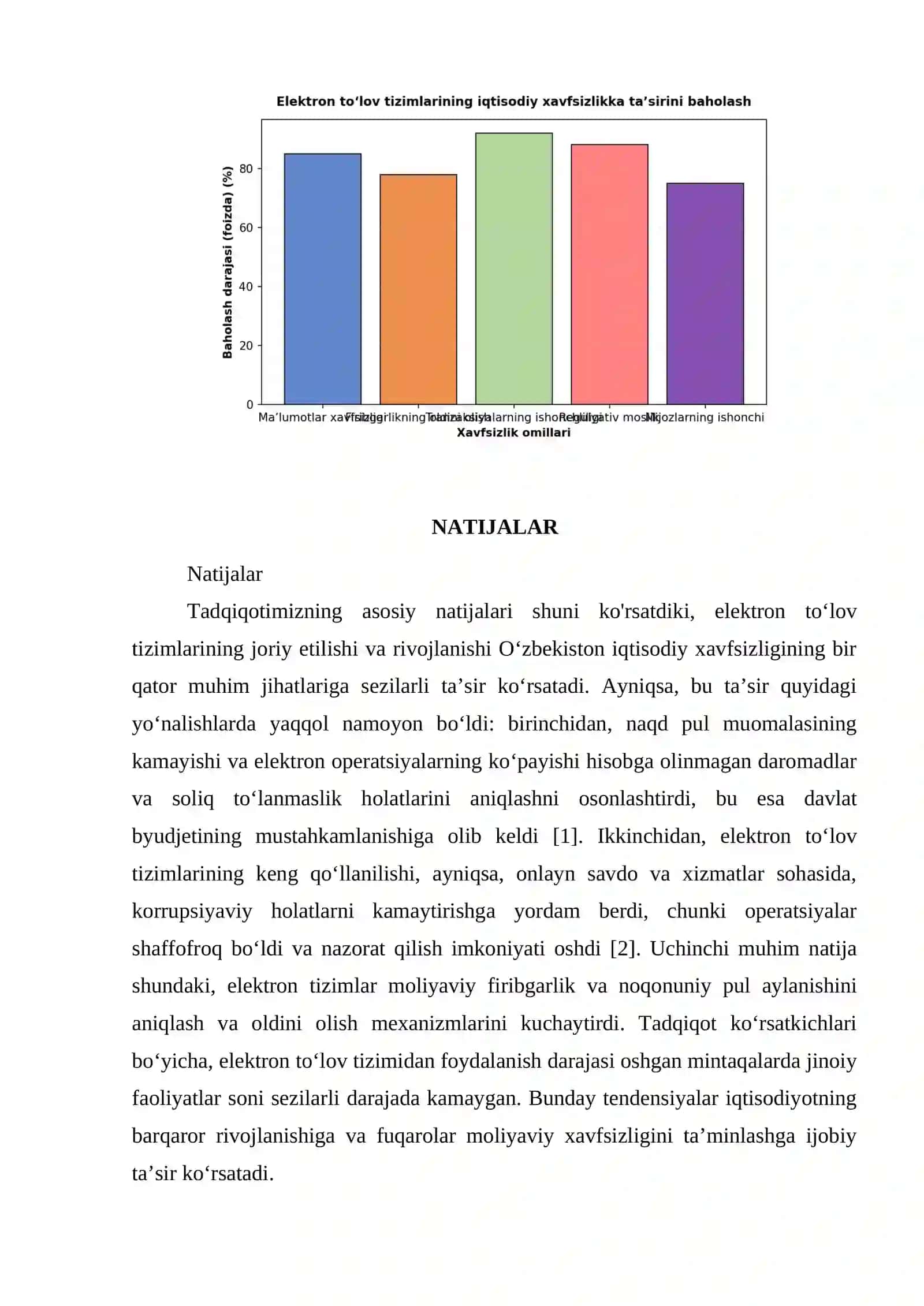 ELEKTRON TOʻLOV TIZIMLARINING IQTISODIY XAVFSIZLIKKA TAʼSIRI 4