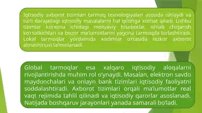 Iqtisodiy masalalarni yechishda tarmoq texnologiyalaridan foydalanish 4