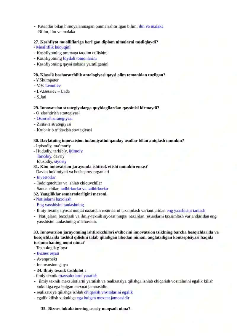 Innovatsion iqtisodiyot 4