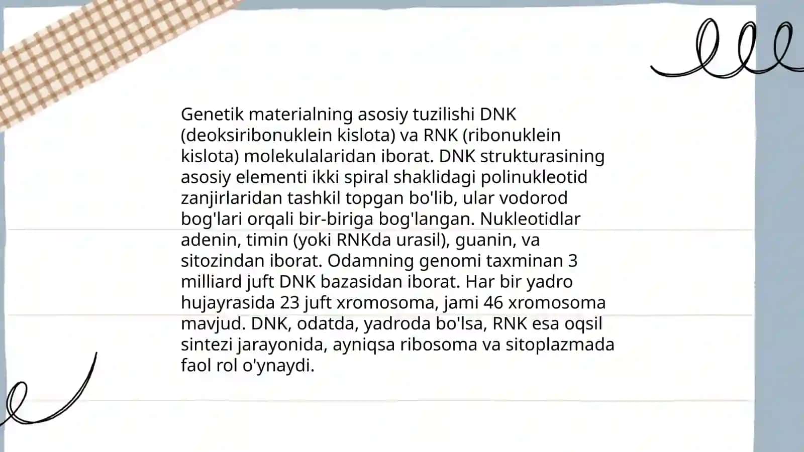 Odamlar genetikasi va uning o'rganish metodlari 4