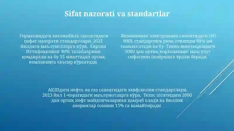 Rivojlangan mamlakatlar sanoat ko'rsatkichlari 4