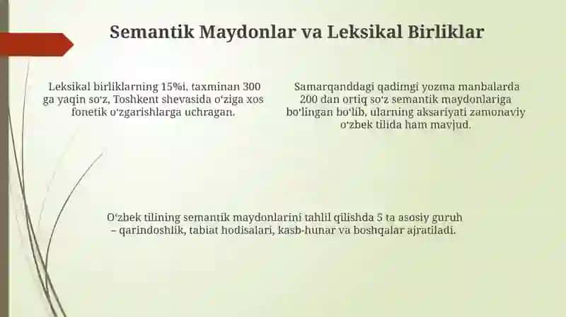 Oʻzbek tilidagi leksemalarning shakl va ma'no munosabatlari 4