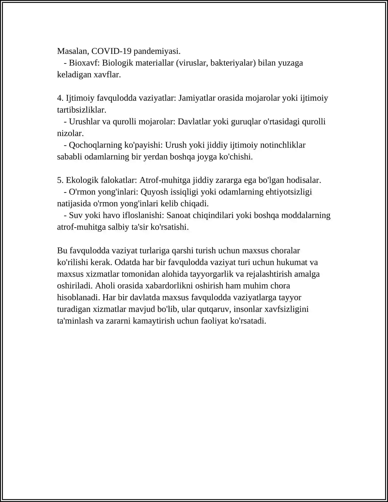 FAVQULODDA VAZIYATARNI BARTARAF ETISHDAGI KUCH VA VOSITALAR 4