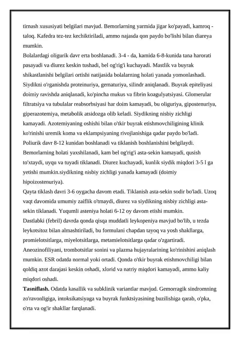 Buyrak Sindromi Bilan Gemorragik Isitma 4