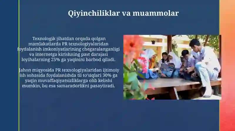 PR texnologiyalarining ijtimoiy ishdagi roli 4