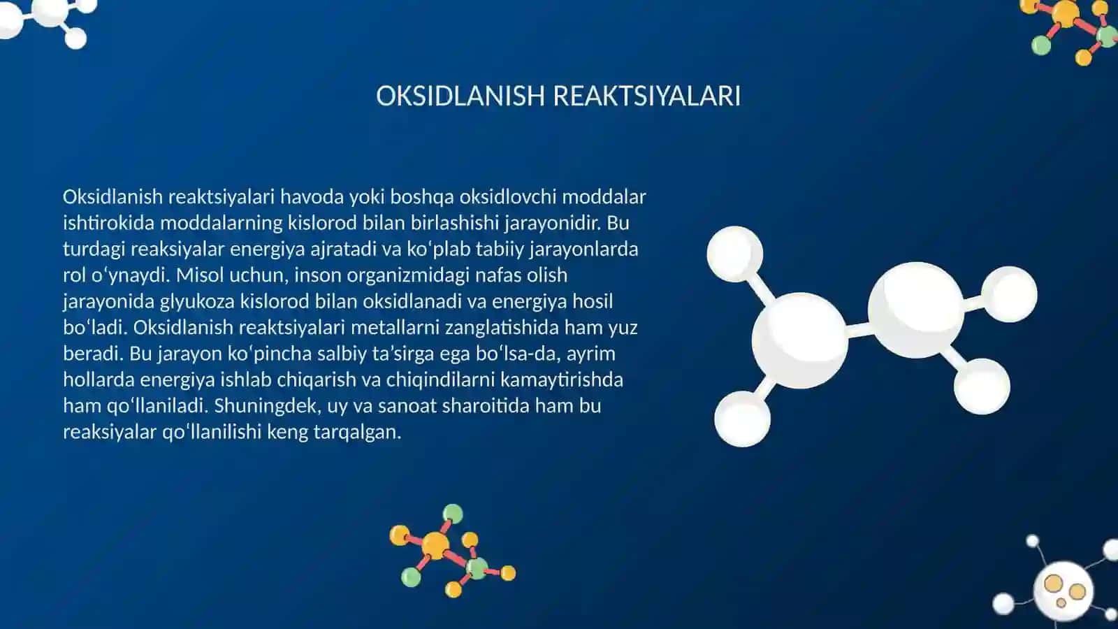 Kimyoviy reaksiyalar turlari 4