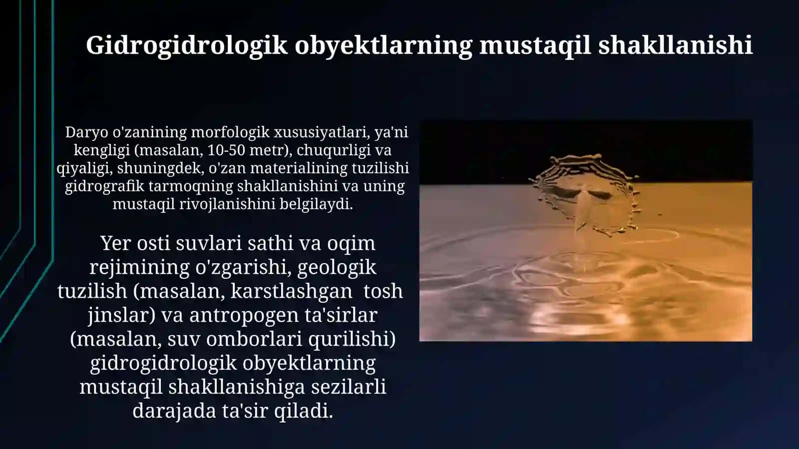 Gidrologiya ob'yektlarining mustaqil shakllanishi va ilmiy yoʻnalishlari 4