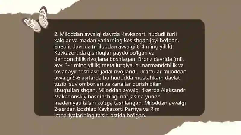 Qadimgi Kavkazorti sivilizatsiyasining oʼziga xos xususiyatlari 4