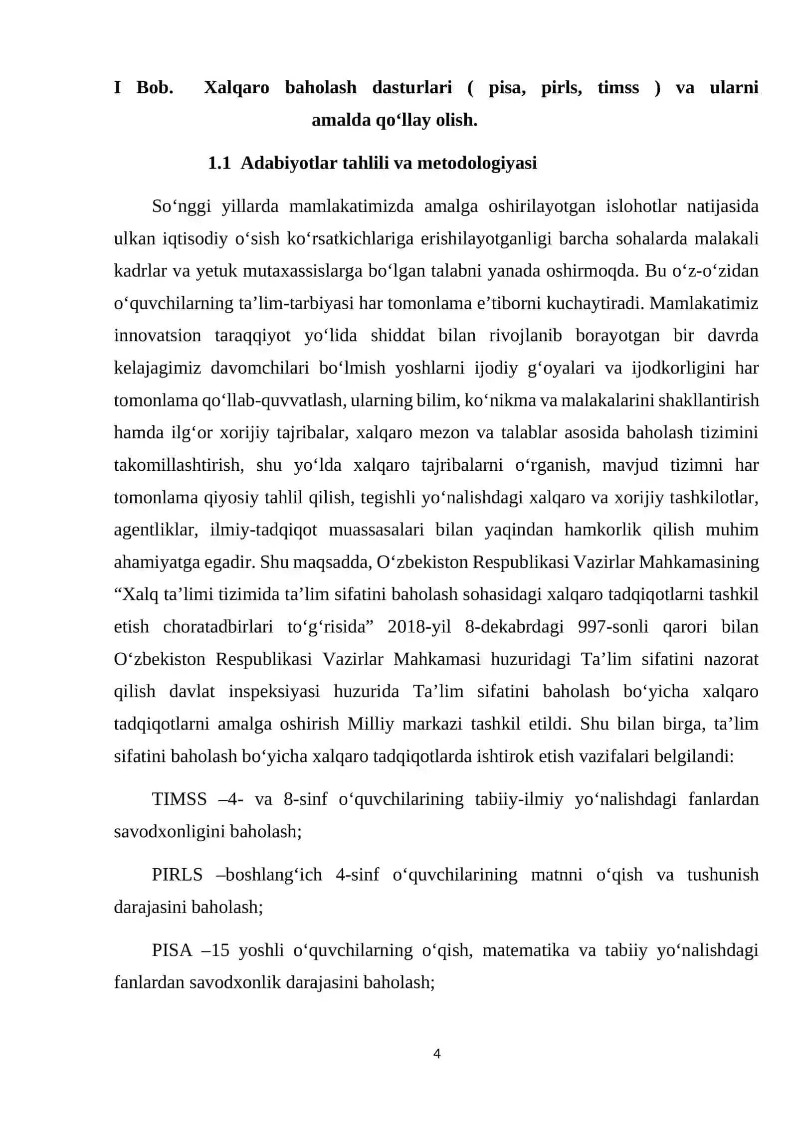 Xalqaro baholash dasturlarida muvaffaqiyatli ishtirok etish — ta’lim sifatini oshirishning muhim omili 4