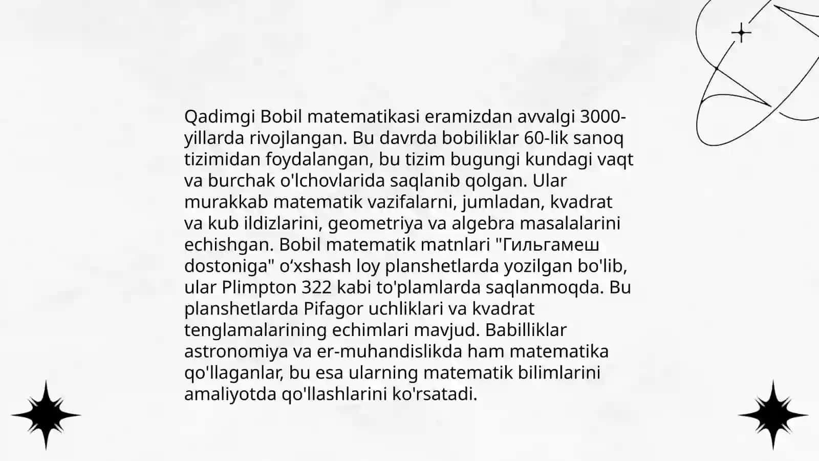 Matematikaning rivojlanish tarixi 4