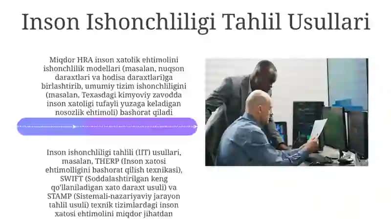 Inson omili tizim ishonchliligida 4