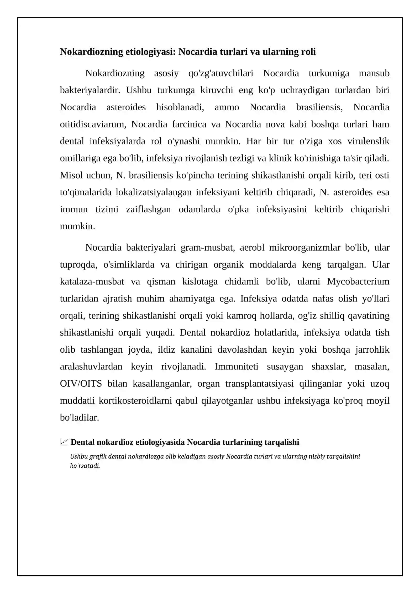 Dental nokardioz shikastlashi etialogiyasi va klinik xususiyatlarini tasniflash 4