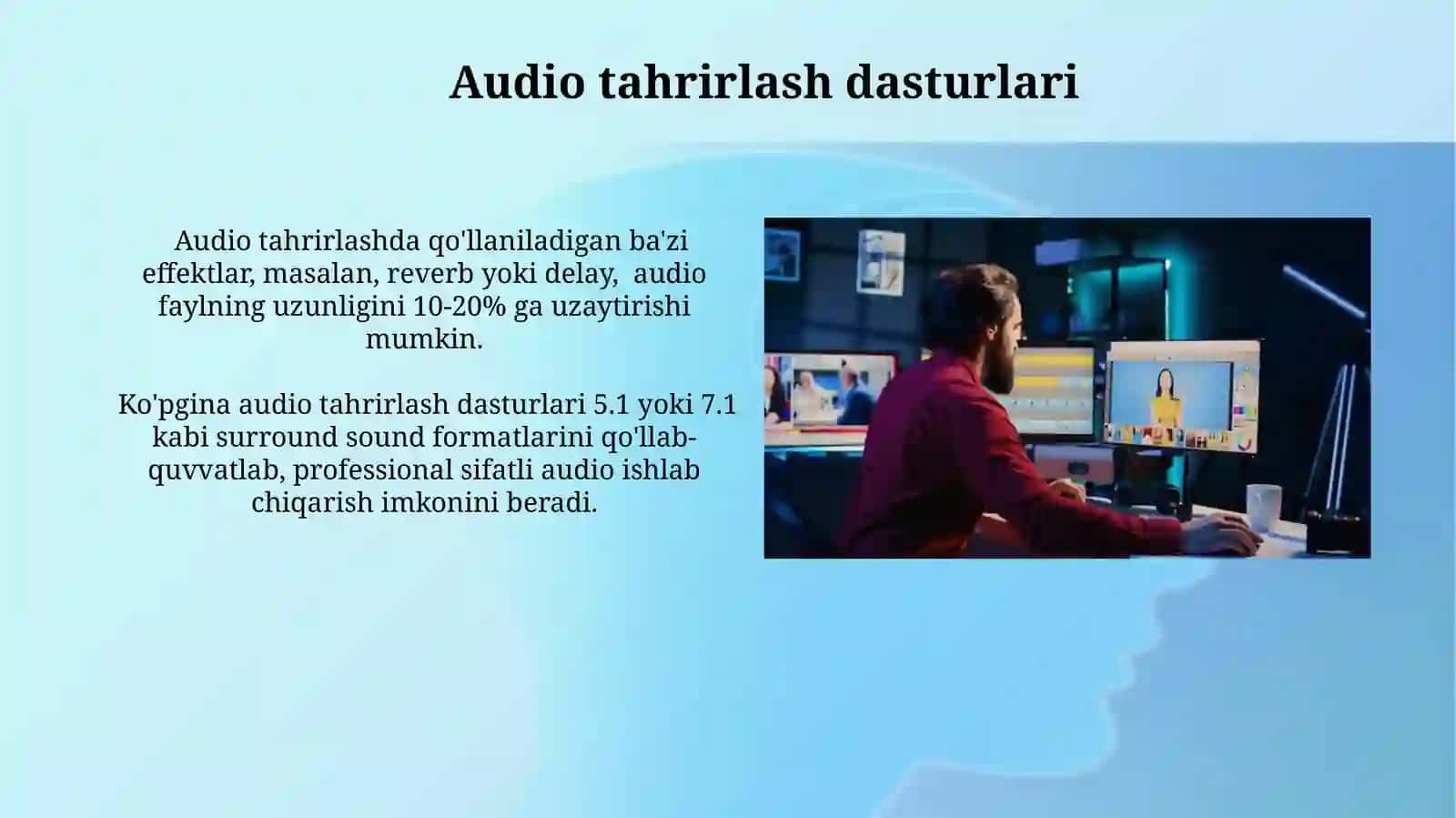 Ovoz va video lavhaga ishlov berish 4