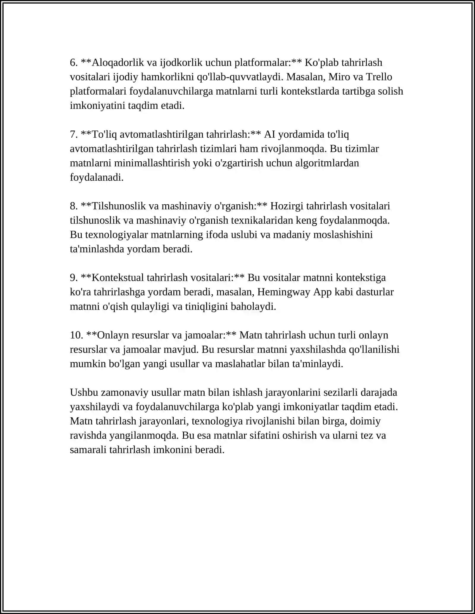 ZAMONAVIY MATN TAHRIRLARI 4