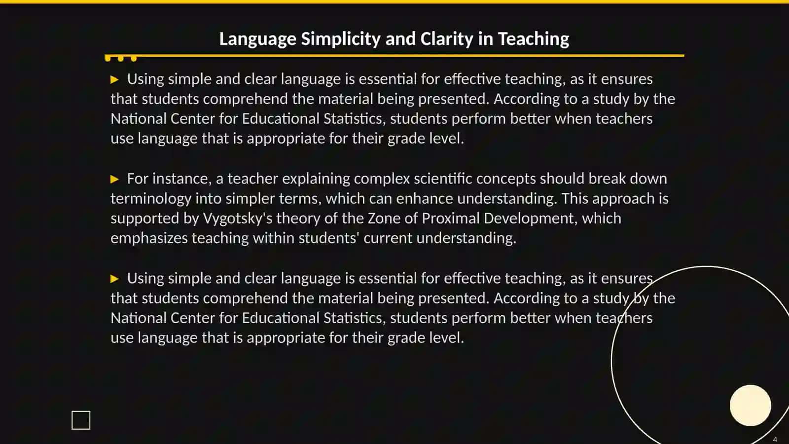 Specific Features of a Teacher’s Speech 4