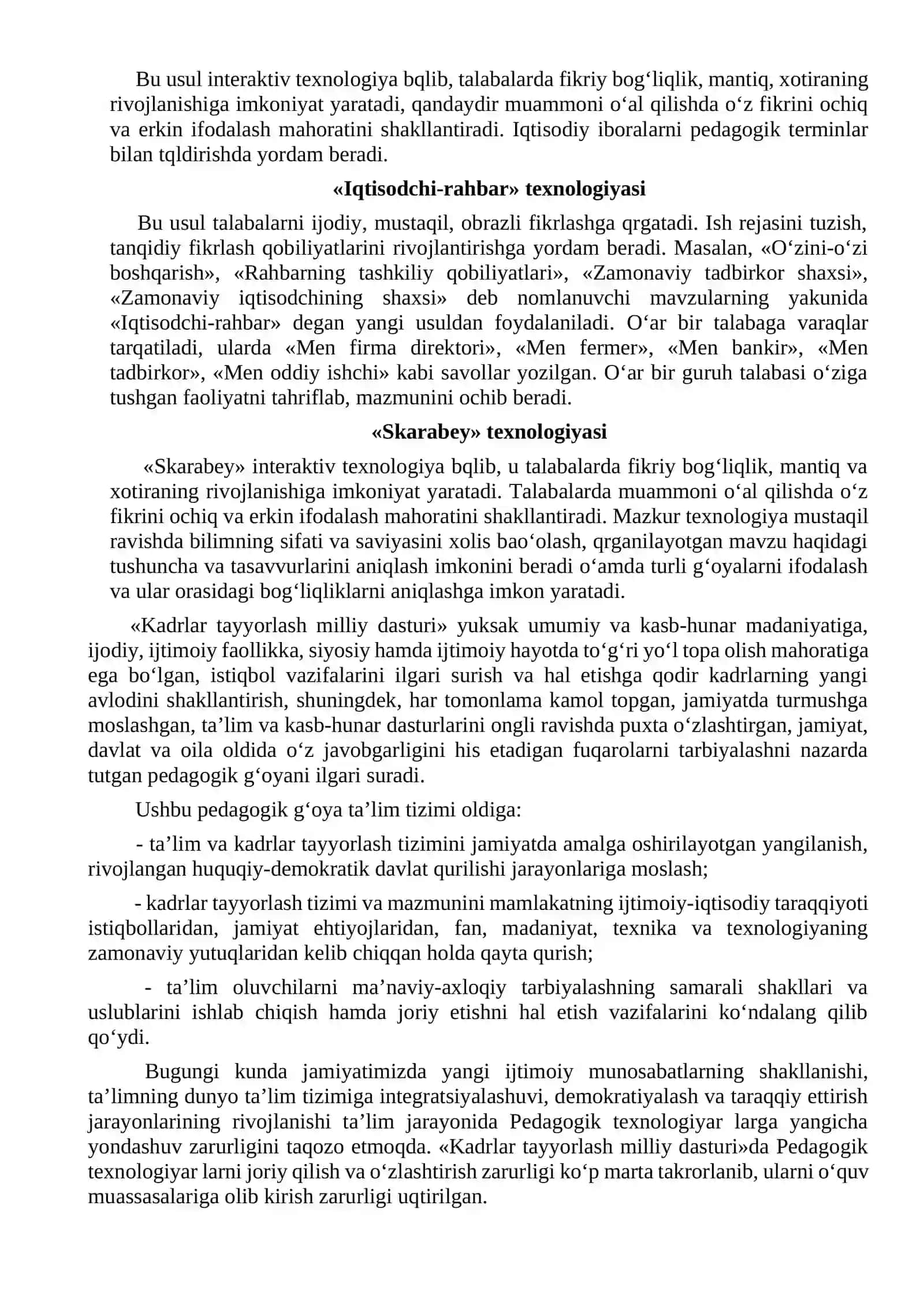 Pedagogik texnalogiyalar va pedagogik muloqot 4