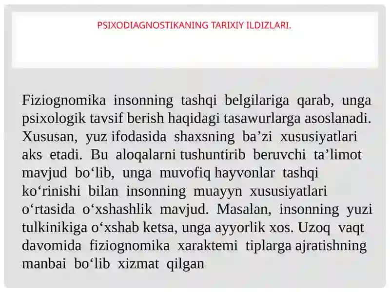 Psixodiagnostika tarixi 4