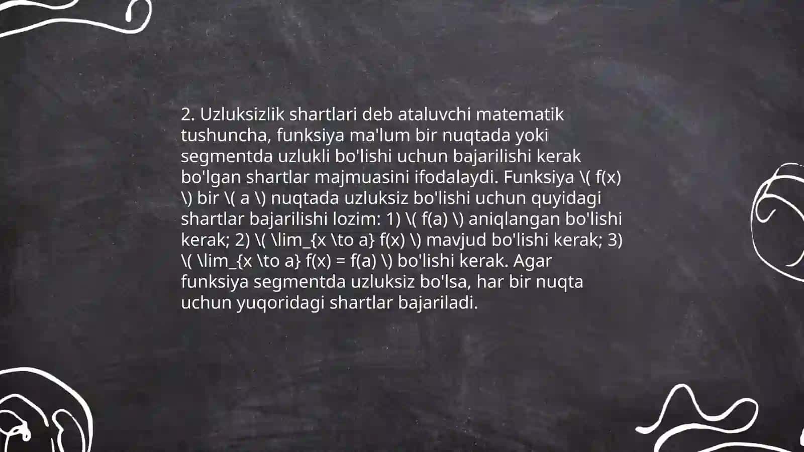 Funksiya uzluksizligi 4