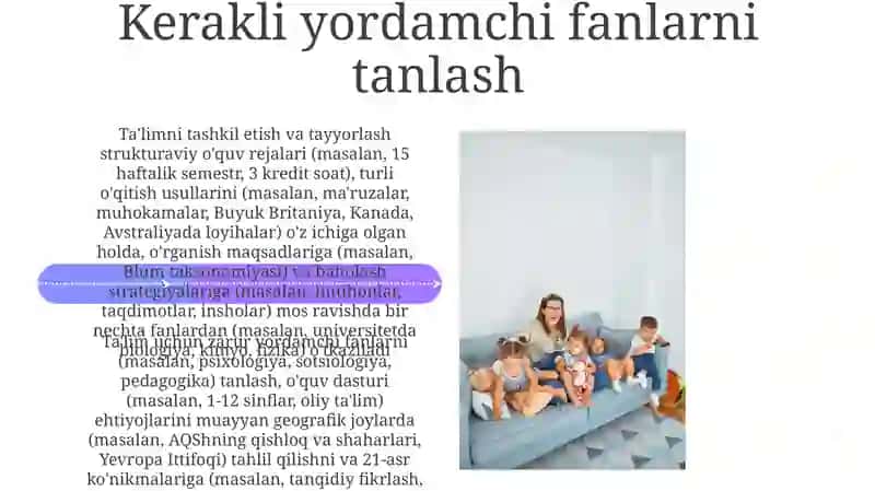 Mutaxassislik fanlarini o‘qitishda ta'limni tashkil etish va tayyorlash metodikasi 4