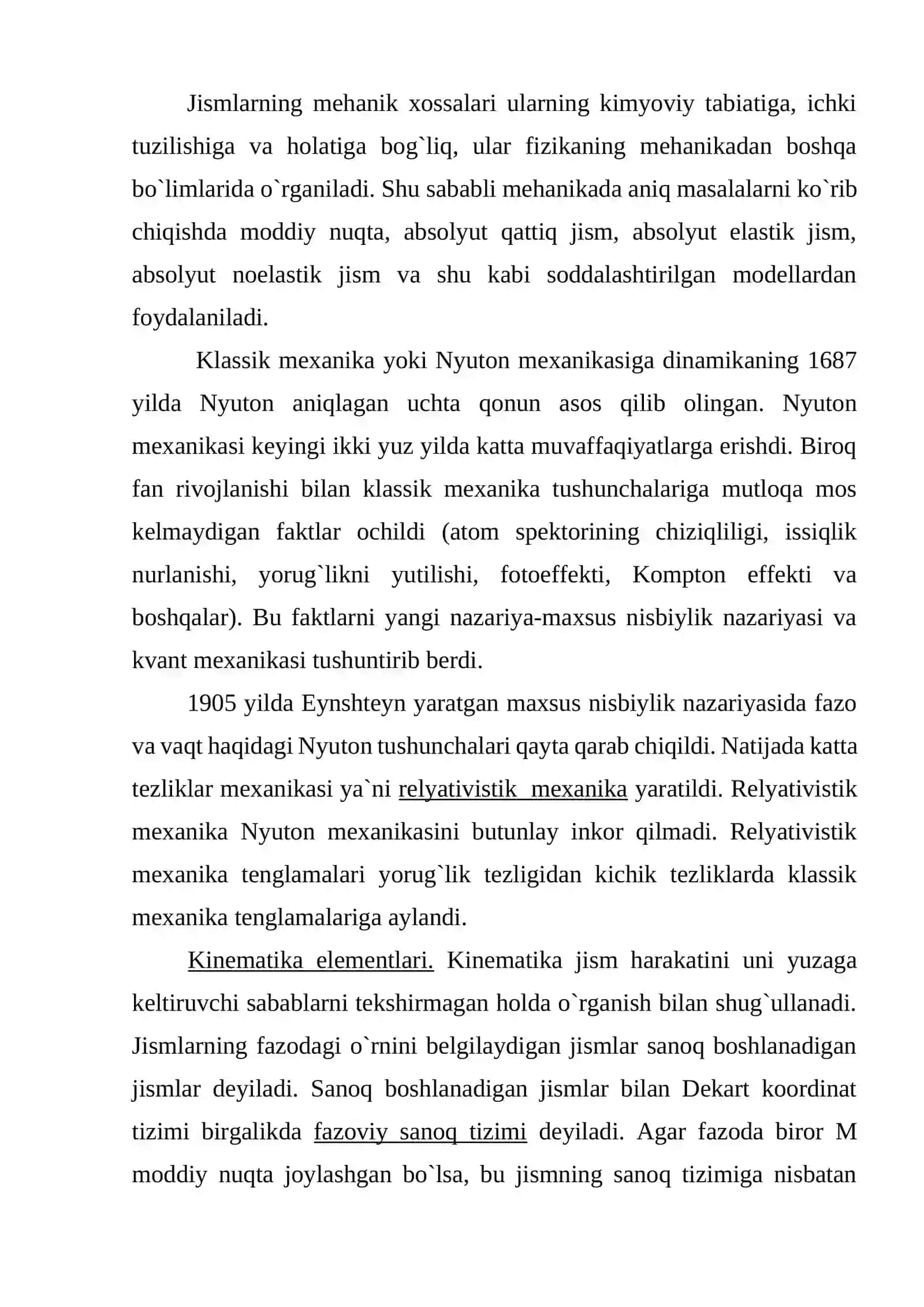 Fizika fani va uni boshqa fanlar bilan bog`liqligi 4