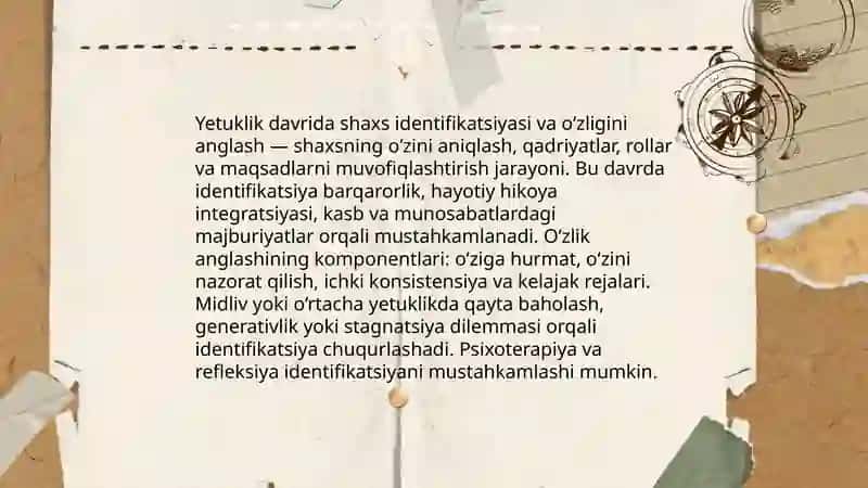 Yetuklik davri psixologiyasi 4