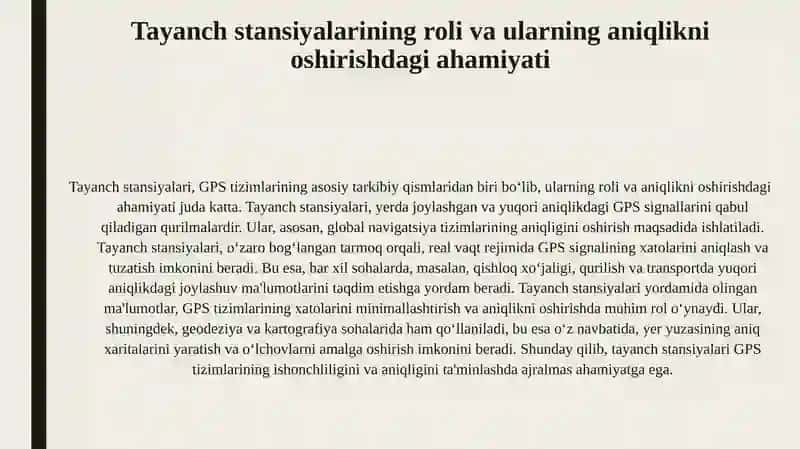 GPS tizimining asosiy prinsiplari va ishlash mexanizmlari 4