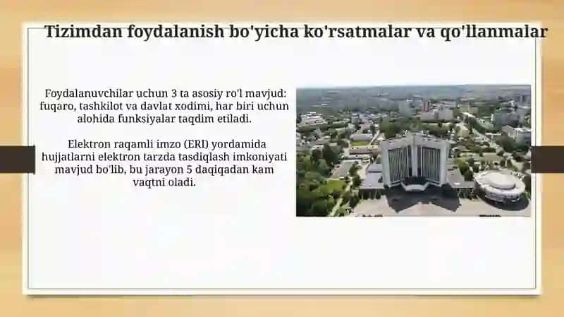 O'zbekiston Respublikasi elektron Yagona Identifikatsiya tizimi 4