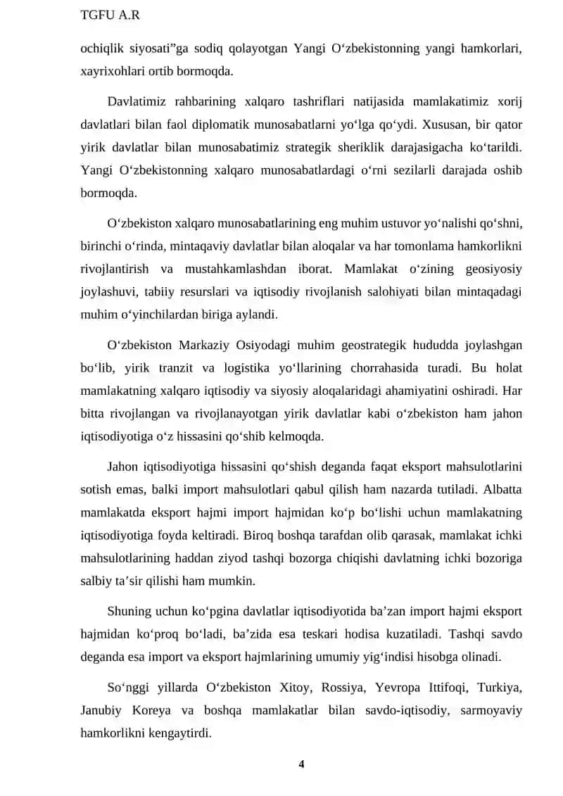 Jahon iqtisodiyotining global muammolari xalqaro munozaralar 4