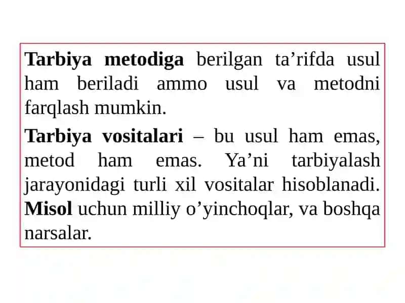 Tarbiyaning umumiy metodlari 4