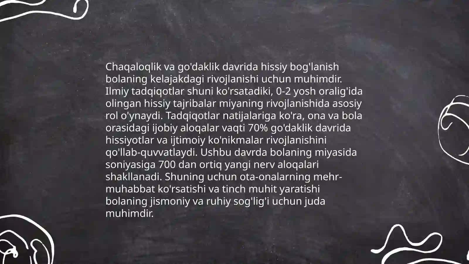 Chaqaloqlik va go'daklik davrining psixologik xususiyatlari 4
