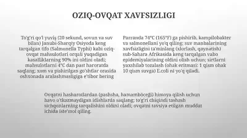 Endemik kasalliklarni oldini olishning gigiyenik asoslari 4