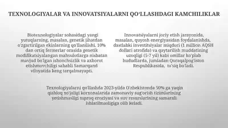 Tabiiy resurslardan foydalanishda kutiladigan muammolar va ularning yechimlari 4