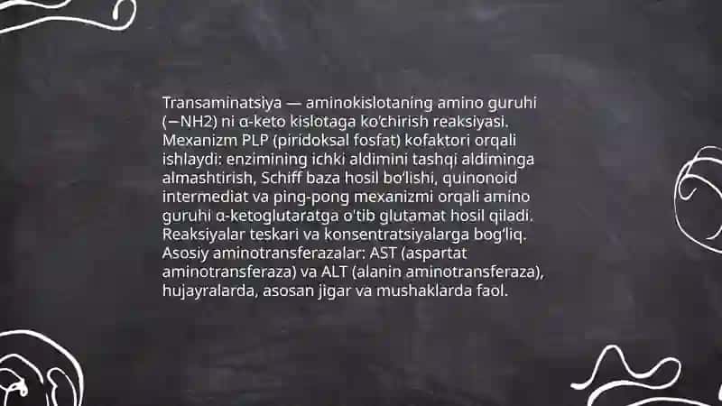 Aminakislotalar almashinuvi 4