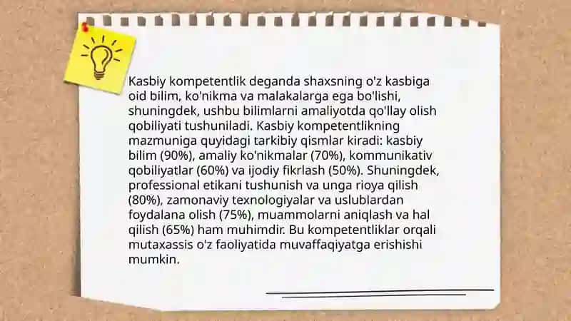 Akademik koʻnikmalar kasbiy kompetentlik fanining predmeti maqsadi vazifalari 4