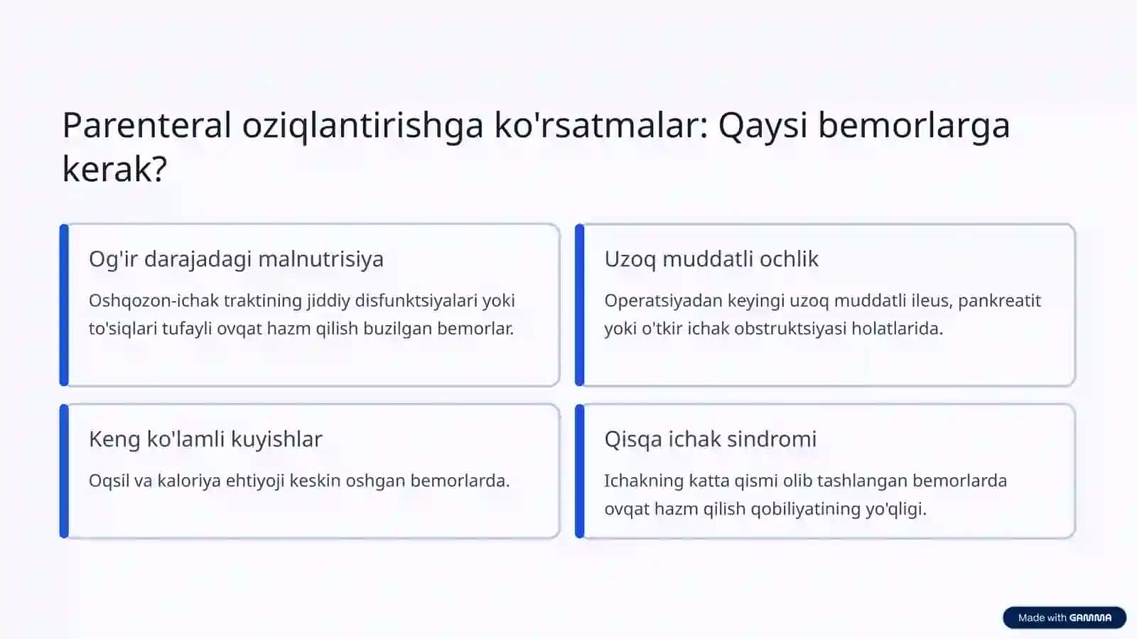 Jarrohlikda parenteral oziqlantirish: Asoslar va amaliyot 4