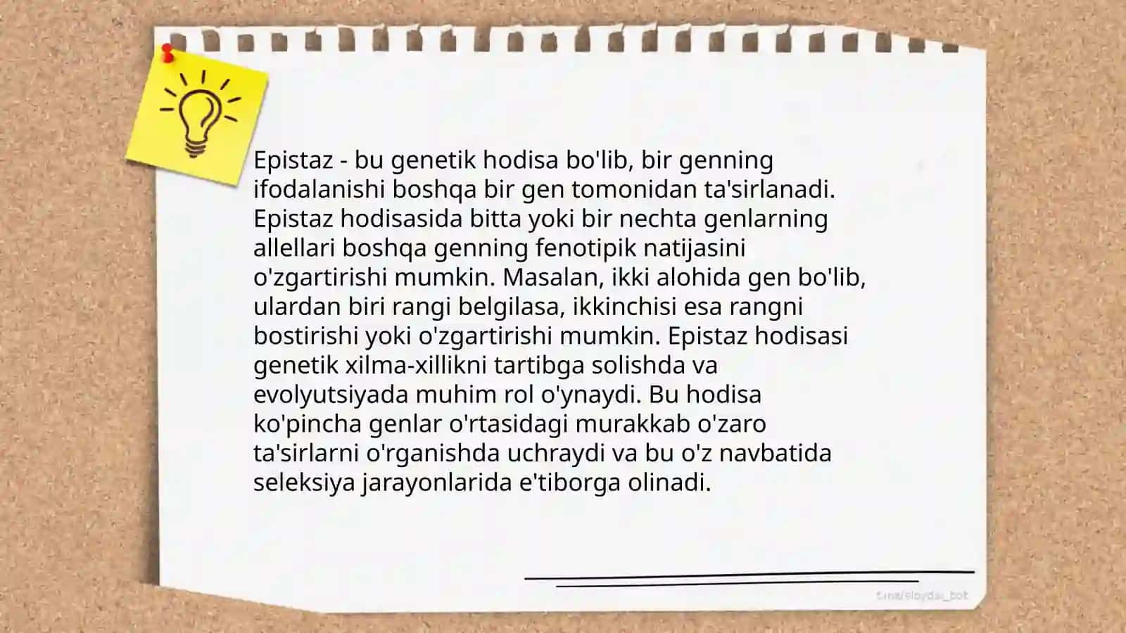 Komplementarlik, Epistaz, Modifikatsion genlar 4