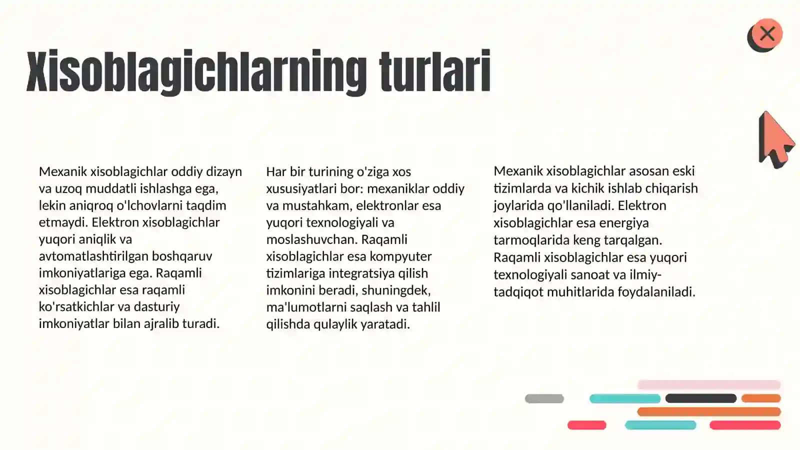 Elektr energiyasini o'lchash qurilmalari (xisoblagich) 4