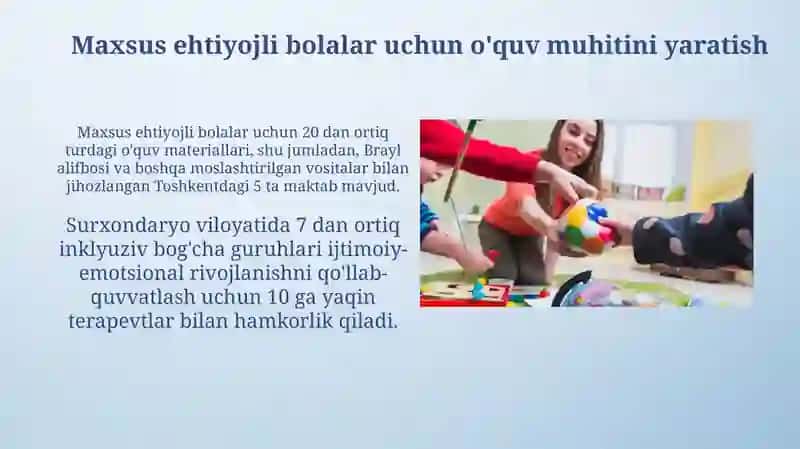 Inklyuziv ta'lim ehtiyojlariga ega bolalar inklyuziv talim va tarbiyalash konsepsiyasi 4