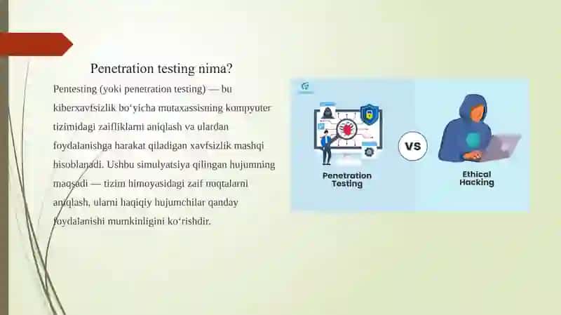 Pentesting usul va vositalarining tahlili 4