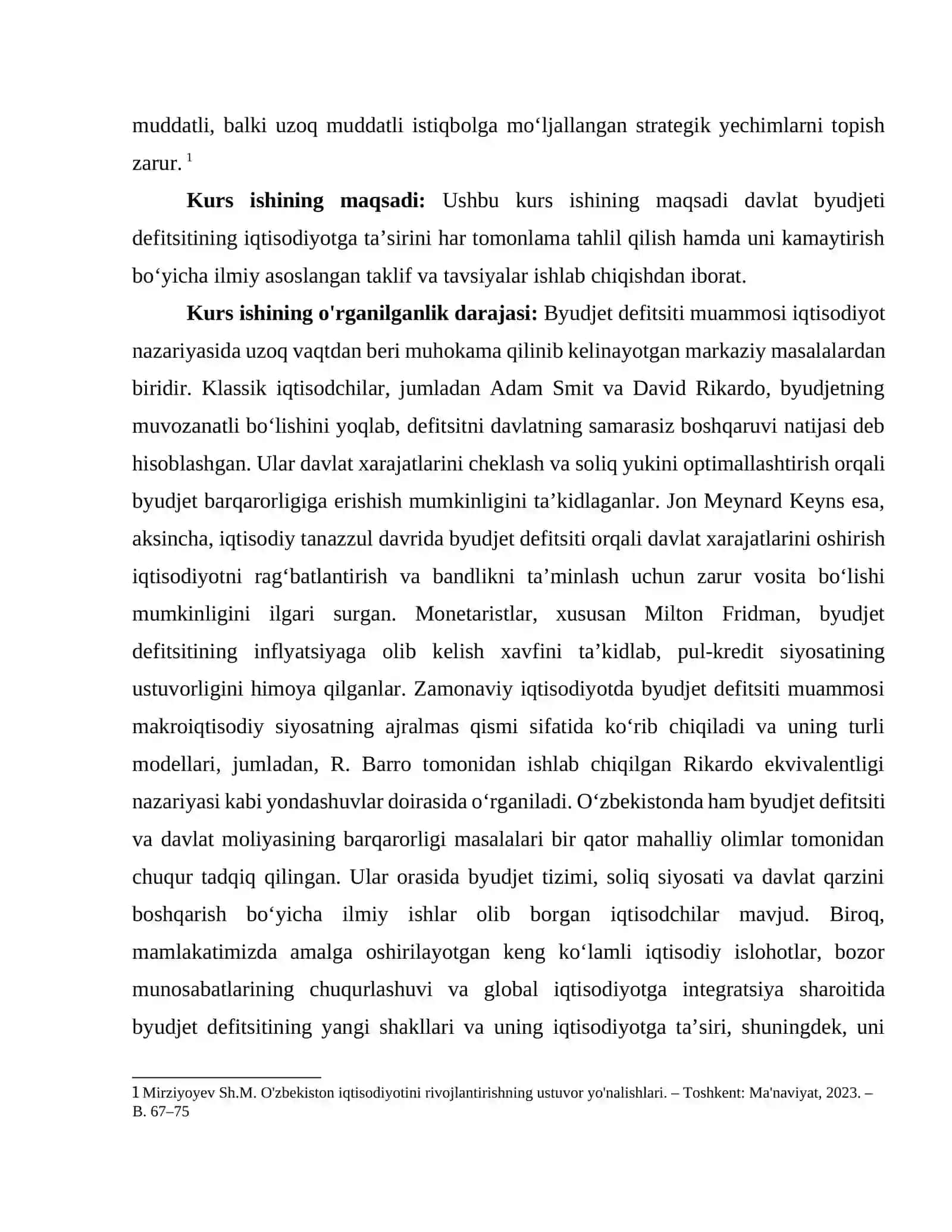 BYUDJET DEFITSITINING IQTISODIYOTGA TA’SIRI VA UNI KAMAYTIRISH YO‘LLARI 4