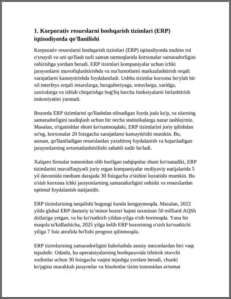 Dasturiy Mahsulotlar Iqtisodiyotda 4