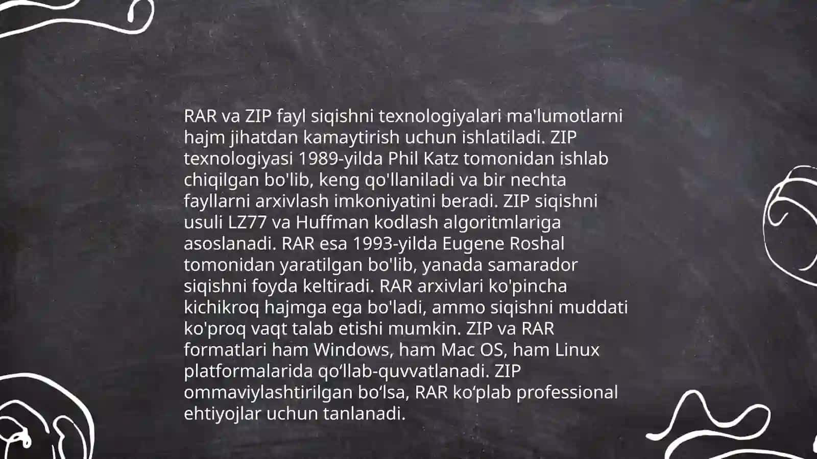 RAR va ZIP arxivator dasturlari 4