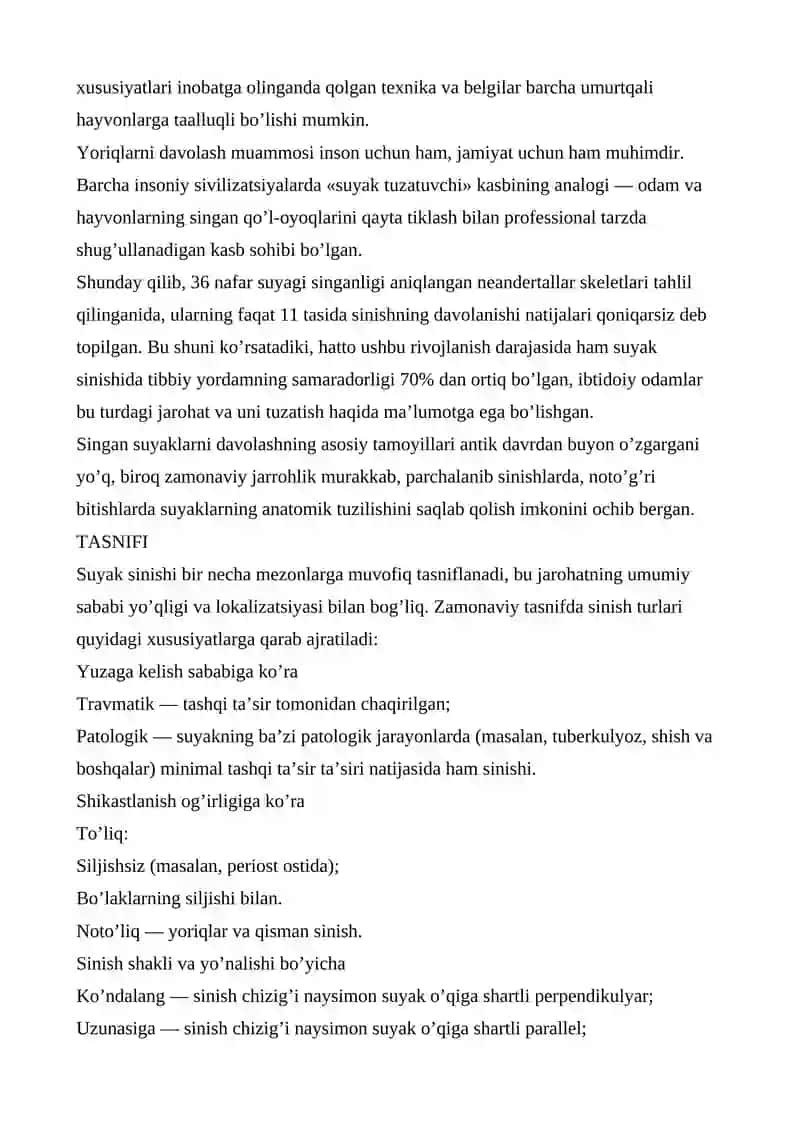 Chanoq suyagini sinishlari 4