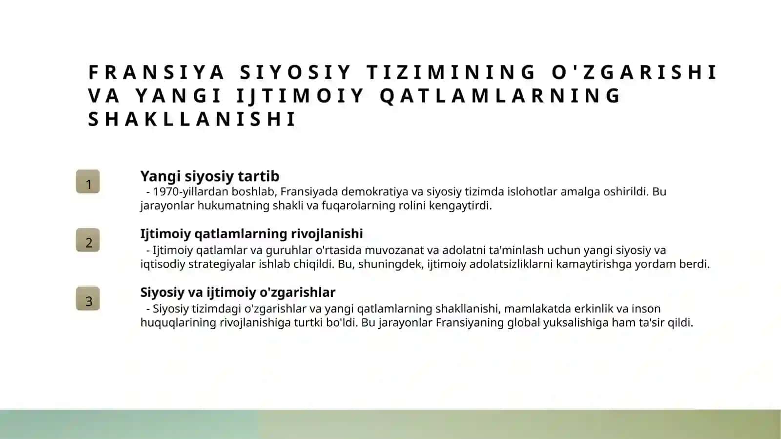 Fransiya XX asr oxirida.Taqdimot 4