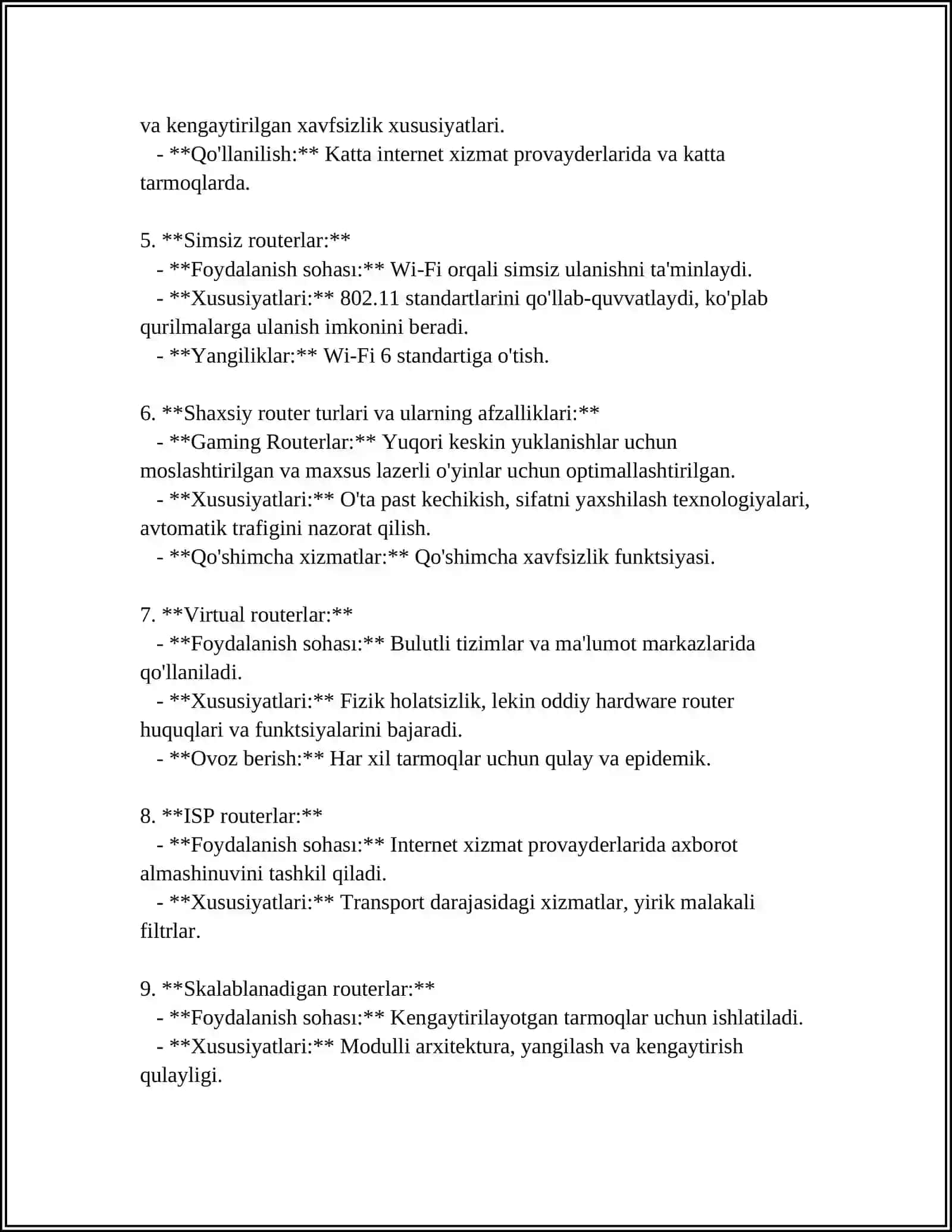 IKKI YOKI UNDAN ORTIQ ROUTERLARDAN WI-FI TARMOG’INI LOYIHALASH 4
